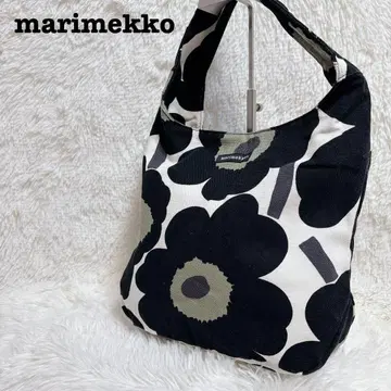 마리메꼬 모노톤 꽃무늬 숄더백