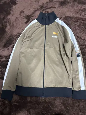 PUMA 베이지 풀 지퍼 자켓