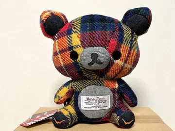 리락쿠마 EDWIN 타탄 체크 빨간색 봉제 인형 2015