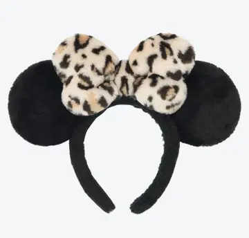 디즈니 미니 머리띠 레오파드 히우 무늬