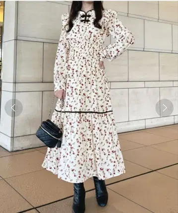 아프레 주르 차이나 버튼 롱 원피스 [ZOZOTOWN 한정판 아이템]