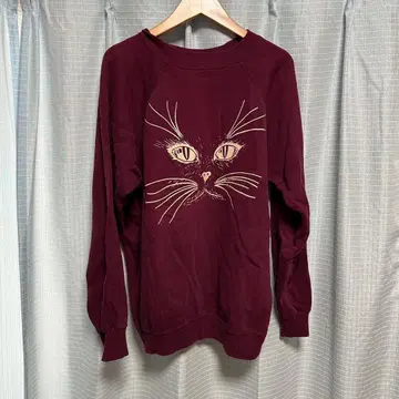 Hanes L 사이즈 고양이 맨투맨 vintage 구제 의류