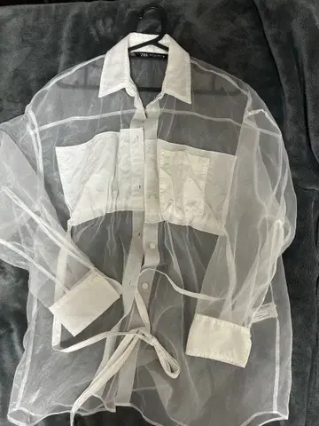 ZARA 시스루 긴팔 셔츠