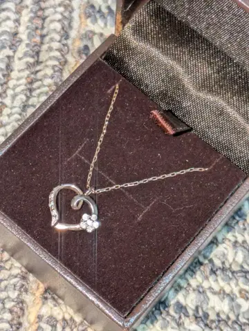 K10 다이아 하트 목걸이 0.16ct