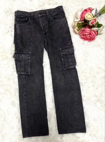 SHELLAC 셀락 데님 팬츠 카고 팬츠 그레이