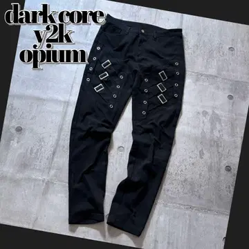 y2k opium belt gimmick skinny pants punk