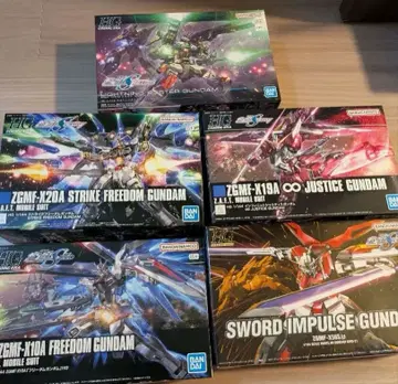 HG 건담 프라모델 5종 세트 스트라이크 프리덤 외