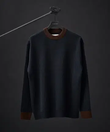 UNITED TOKYO 울 밀라노 리브 크루넥 니트