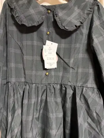 3L 수주품 새상품 아오키 미사코 시마무라 콜라보 원피스 그레이