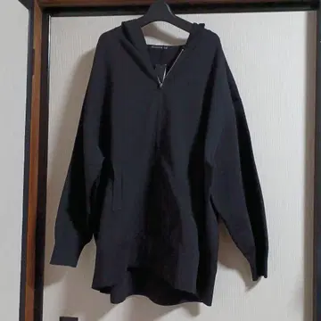 미즈이로 인드 후데트 지퍼 가디건