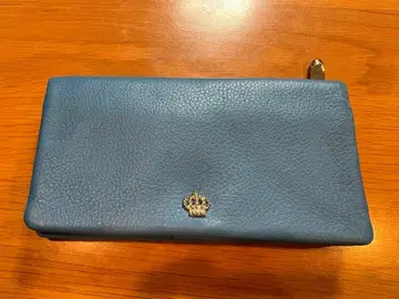 덴하마노 뤼프카 장지갑 왕관 스카이블루