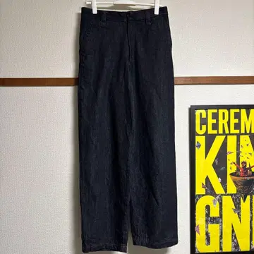 ZARA 와이드 데님 인디고