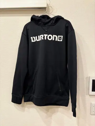 BURTON 블랙 후드티 M