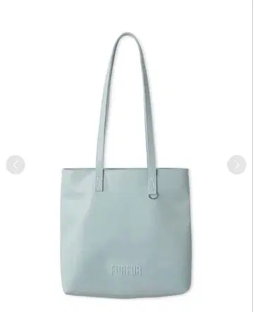 FURFUR 엠보싱 로고 토트백 M SAX