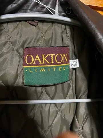 OAKTON LIMITED 가죽 자켓 XL 다크 브라운