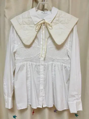 BEAMS 탈부착 카라 세트 블라우스