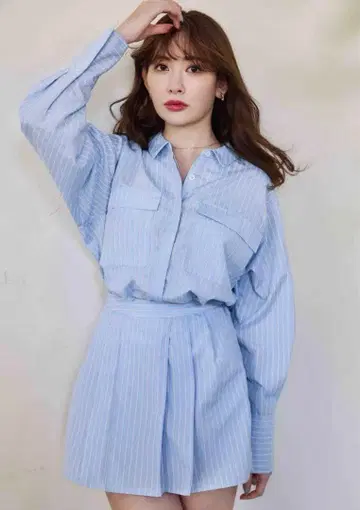 herlipto Armace Stripe Shirt Romper