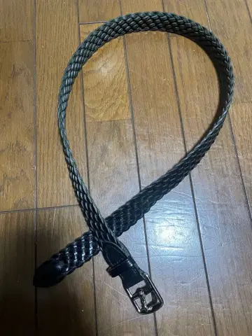 BEORMA LEATHER COMPANY 베오마 가죽 메쉬 벨트 블랙