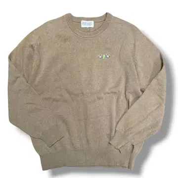 PINK HOUSE 자수 베이지 니트 스웨터 핑크하우스