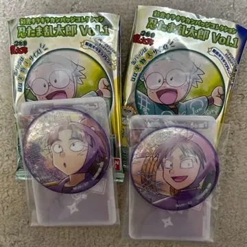 닌타마 란타로 채광 반짝반짝 캔배지 컬렉션 타케야&쿠쿠치 2개 세트