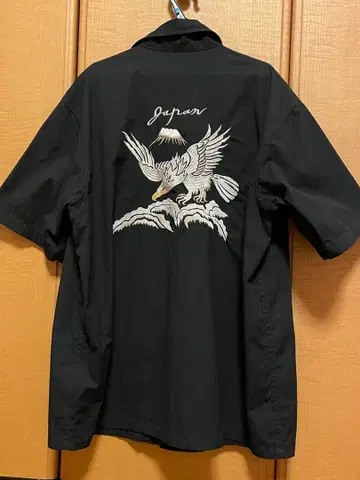 ALPHA INDUSTRIES 블랙 반팔 셔츠 L