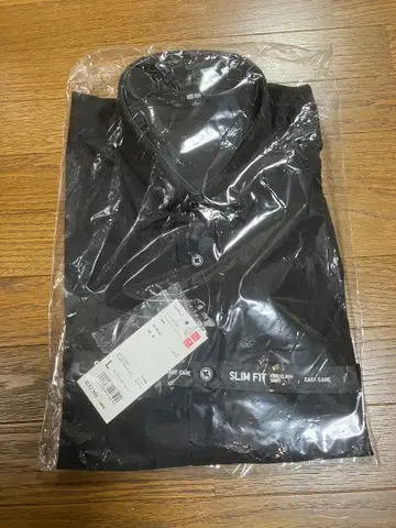 미사용 새상품 자택 보관 유니클로 파인 크로스 슬림핏 셔츠