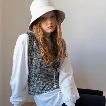 MAISON SPECIAL 니트 베스트 레이어드 탑