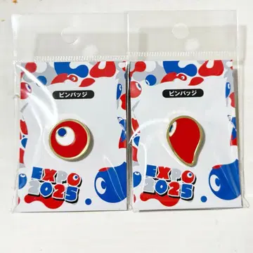오사카 간사이 만박 EXPO 2025 코먀쿠 코먀쿠 핀 배지 2세트