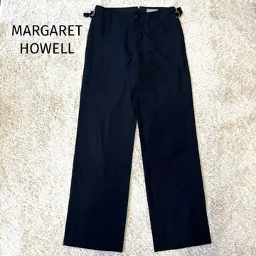 [ 새상품급 ] 마가렛호웰 캐주얼 팬츠 울 혼방 스트레이트 블랙 1