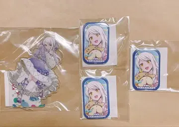 팝마스 이브 산타클로스 아크릴 스탠드 세로형 캔뱃지