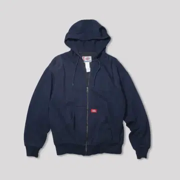 90s Dickies 더블 페이스 지퍼 후디 L 페이드 네이비