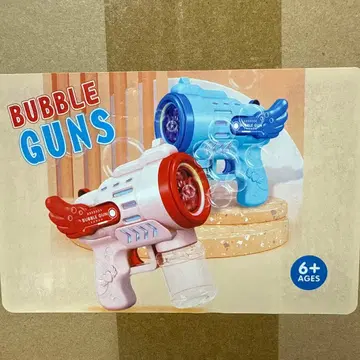 버블건 빨간색 파랑 6세 이상 버블액 포함