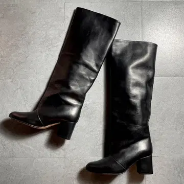 고명 유코 씨 콜라보 REMME 롱 부츠 별주 블랙 36