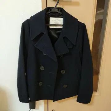 BEAMS BOY 피 코트 네이비