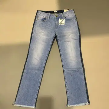 RODEO CROWNS 프린지 밑단 스트레이트 청바지