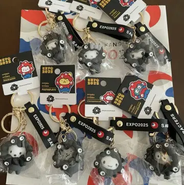 컴플리트 세트 산리오 블랙 미야쿠미야쿠  키링 입체 스트랩