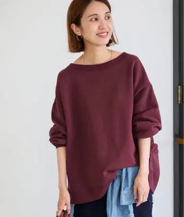 프레임워크 보트넥 와이드 맨투맨 새상품급