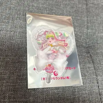 너와 아이돌 프리큐어 영화 입장 특전 부채형 클리어 카드 큐어즈 큔