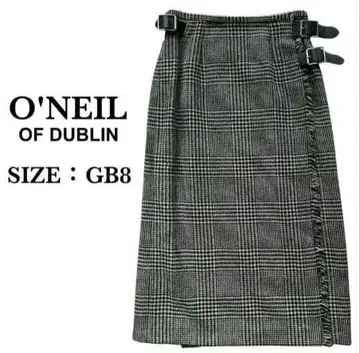 O'NEIL OF DUBLIN 랩스커트 글렌체크