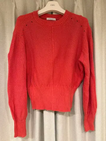 MACPHEE 오렌지 긴팔 니트