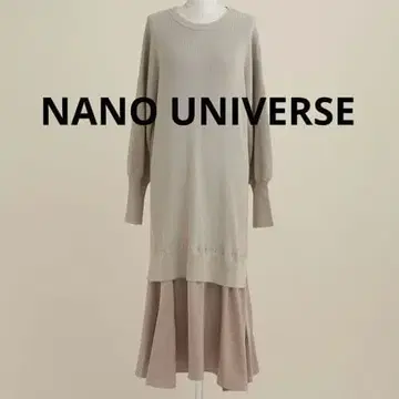 나노 유니버스 이소재 콤비 니트 원피스 프리 사이즈
