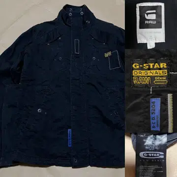 G-STAR RAW 자켓 M 블랙 얇은 소재 밀리터리 지스타로우