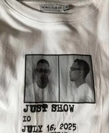 VALLAD 화이트 T셔츠 io 무도관 M