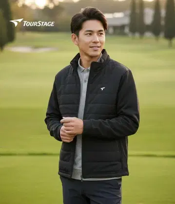 새상품 투어 스테이지 브릿지스톤 블랙 퀼팅 절개 자켓/L