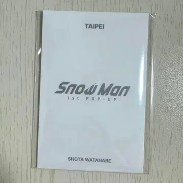 Snow Man 팝업 포토 카드 C 와타나베 쇼타