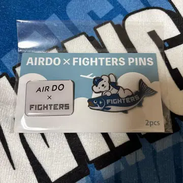 AIRDO 베어 두 x 샤케마루 콜라보 핀 배지 세트 미개봉품