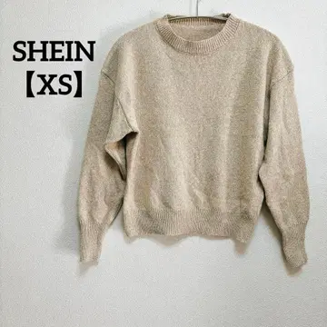1개 한정 SHEIN [XS] 긴팔 스웨터 베이지 심플 가을/겨울