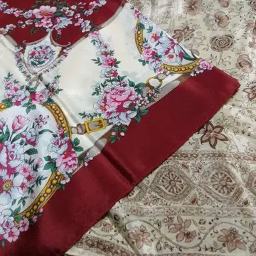 실크 100% 스카프 레트로 2개 세트