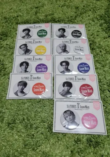 스노스트 Snow Man 1st Anniversary 캔뱃지