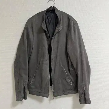 [ 익명 배송 ] THE SHOP TK 그레이 스웨이드 숏 자켓 M